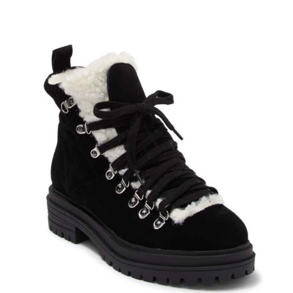 NEW Steve Madden Suede Shearling Boots